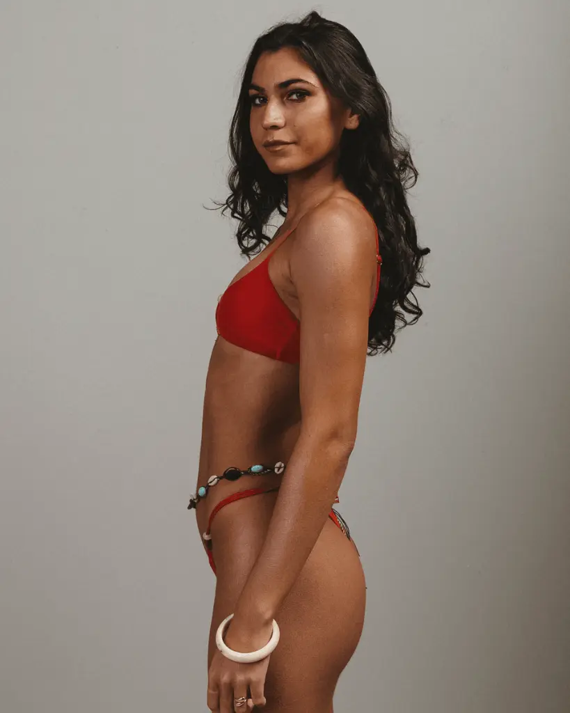 Nina Swim- Cece Bikini in Coral Heat