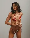 Nina Swim - Madison Bikini in Red Hibiscus