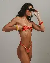 Nina Swim - Mia Bikini in Orange Hibiscus