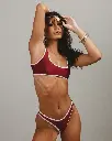 Nina Swim - Charlie Bikini in Wine Dusk