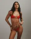 Cece Bikini in Coral Heat